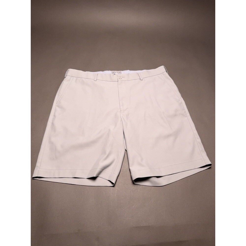 Peter Millar Crown Sport Men's Golf Shorts Light Gray Size 36